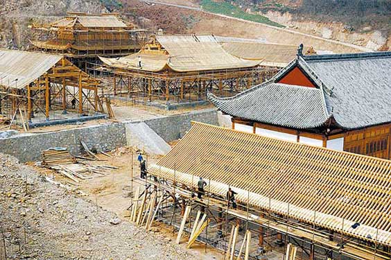 湖北十堰府学宫复建施工